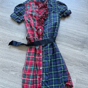POLO Ruffle Dress with Belt